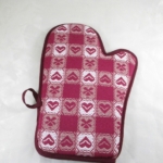 Guantone Bordeaux con Cuori