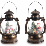 Lanterna vintage con babbo natale - immagine 3
