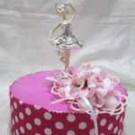 Torta 12 ballerine argentate + centrale - immagine 3