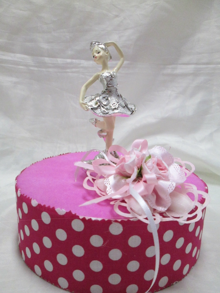 Torta 12 ballerine argentate + centrale - immagine 3