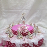 Torta 12 ballerine argentate + centrale