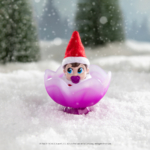 Frost pips Elfa nel fiore rosa - immagine 2